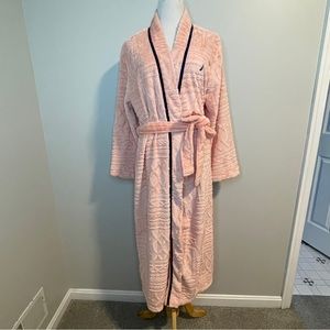 Nautica Cable Knit Robe in Peach L/XL